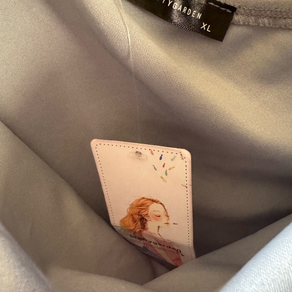 Elegant One-Shoulder light blue / grey Dress - Picture 6 of 9